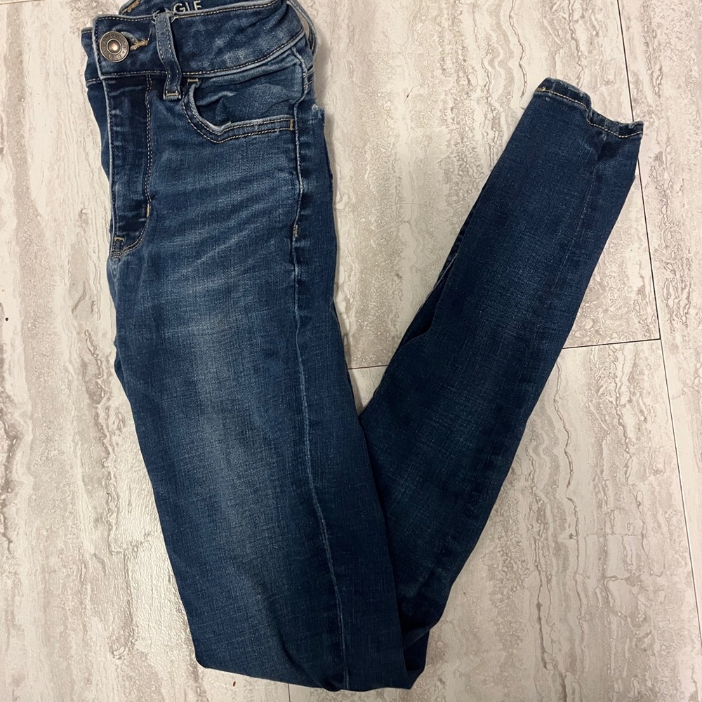 American Eagle Outfitters Dark Blue Skinny Jeans